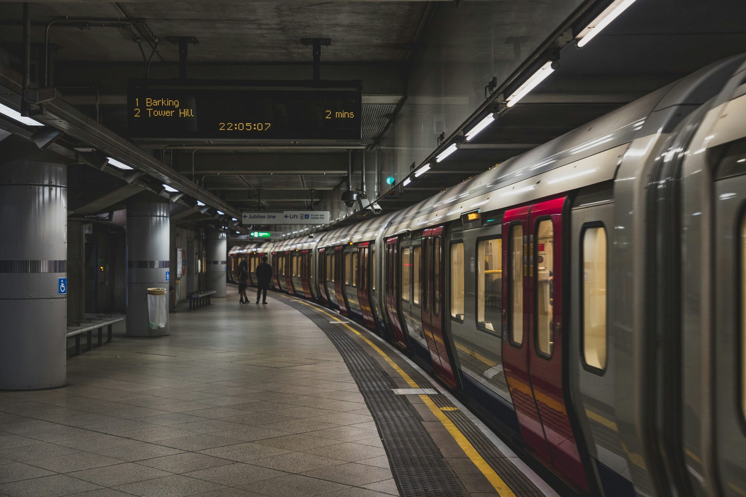a person using public transport