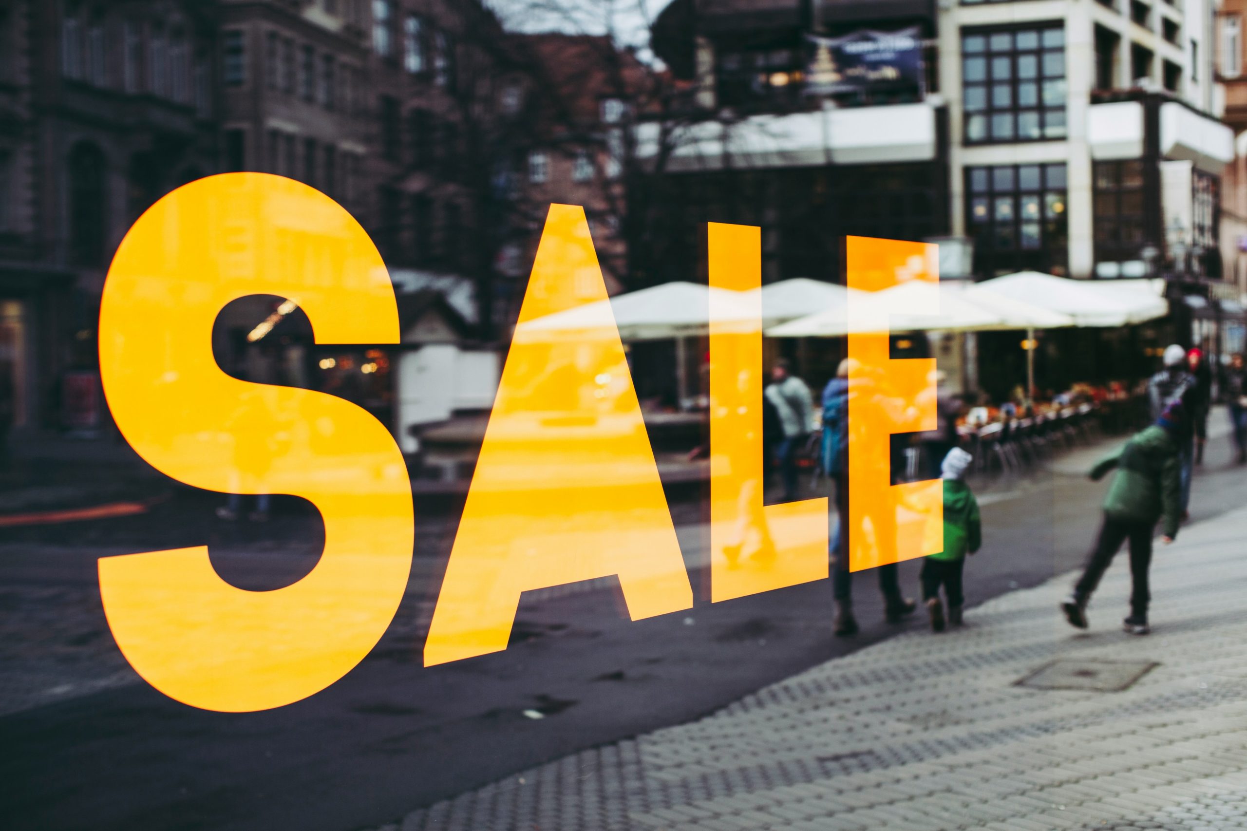 a sales sign