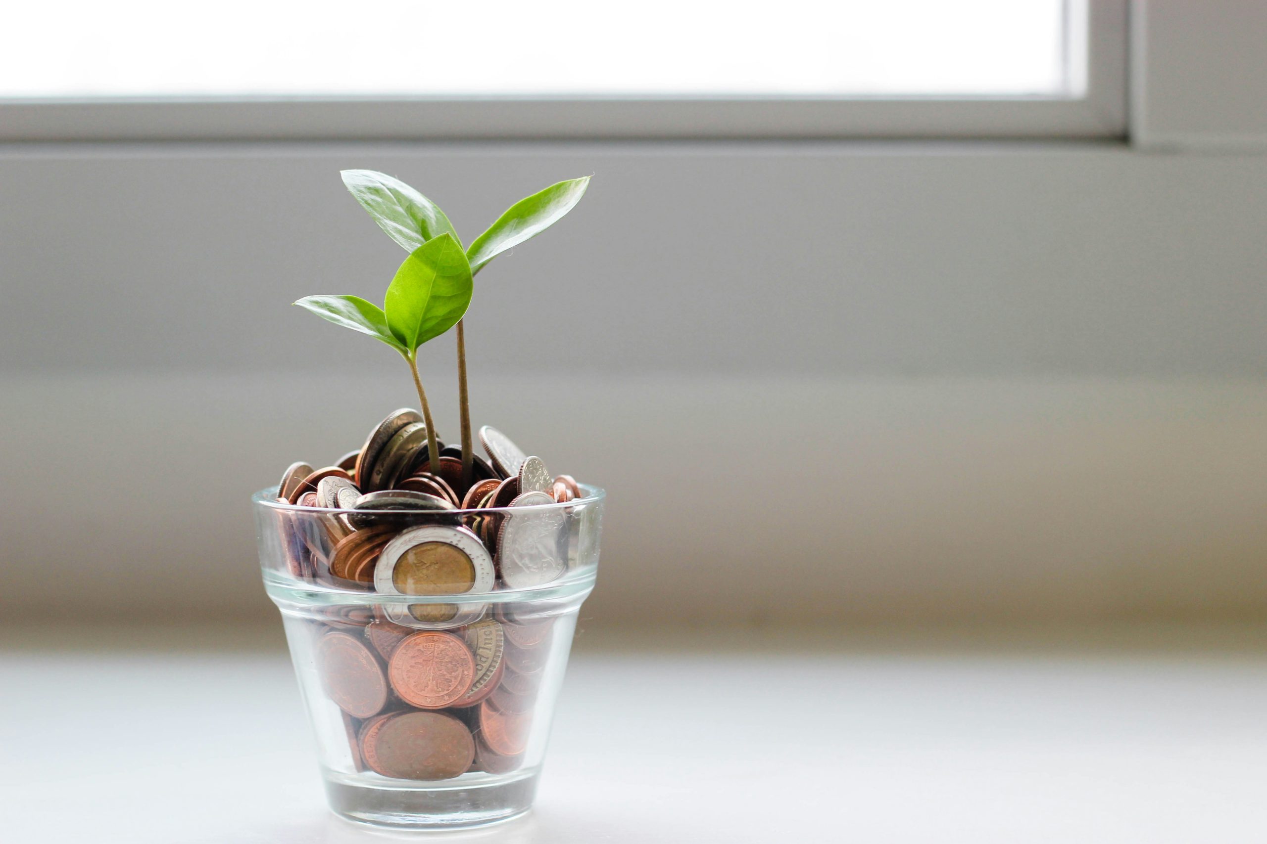 a person saving money