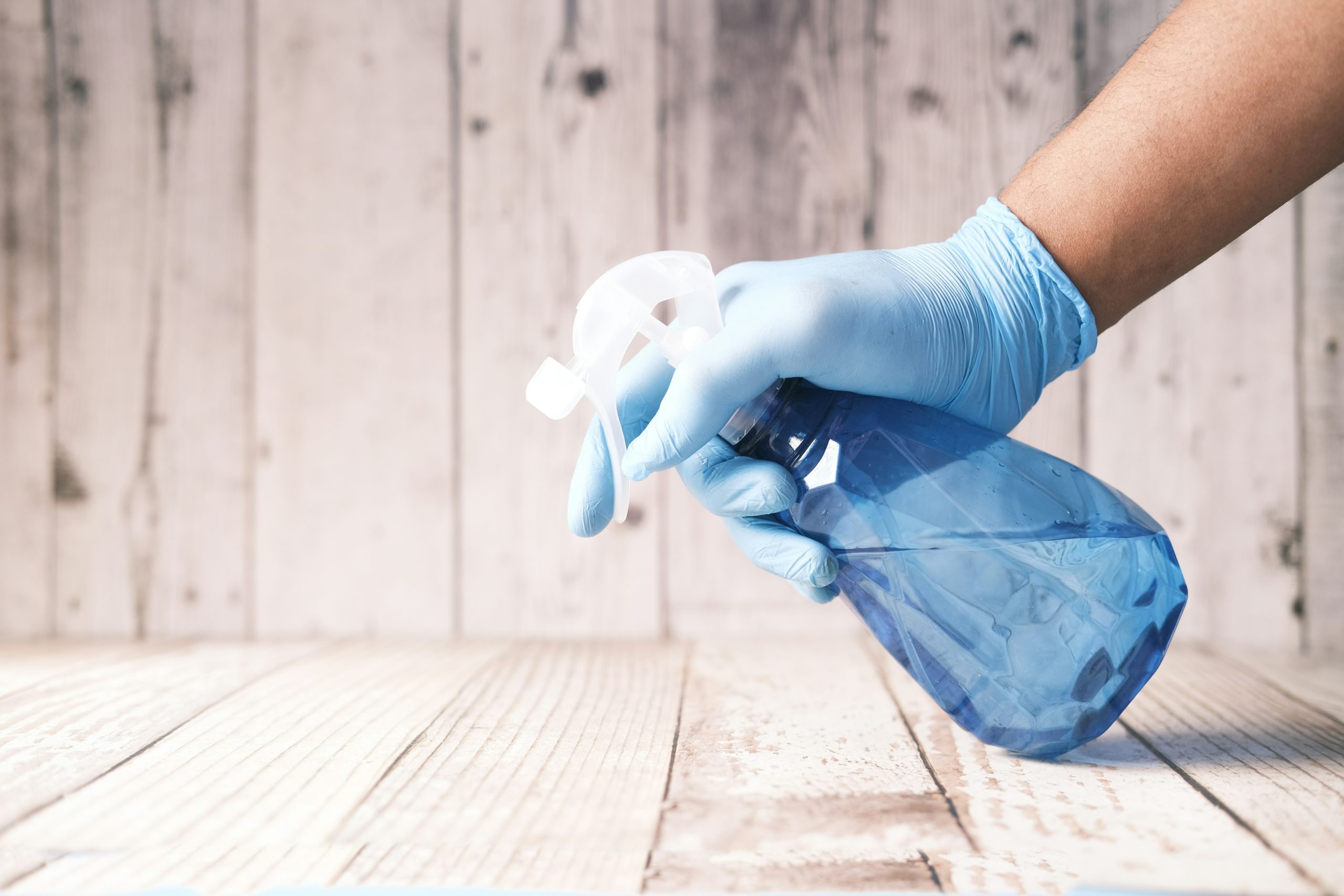 a person doing some spring cleaning