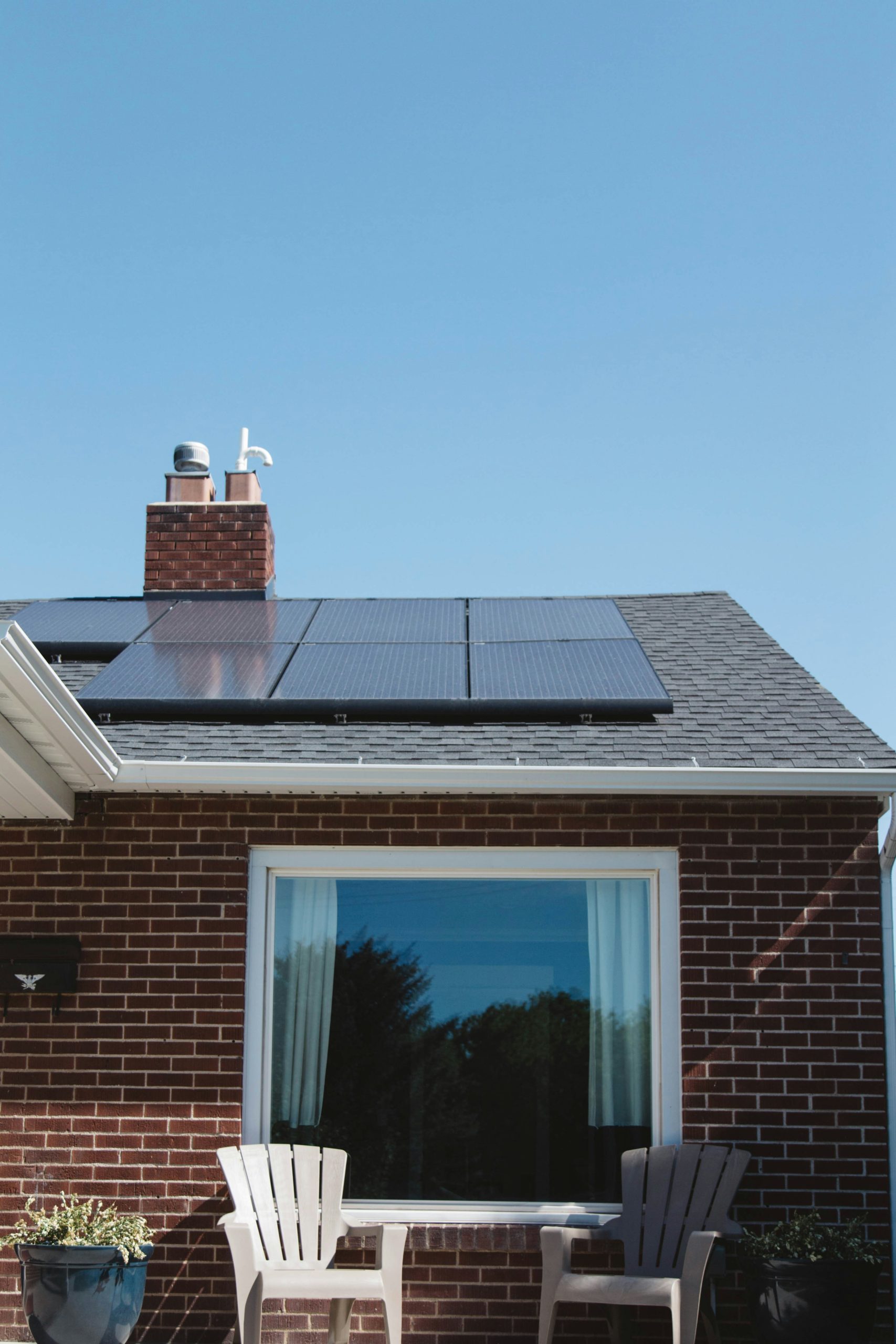 a home with solar panels